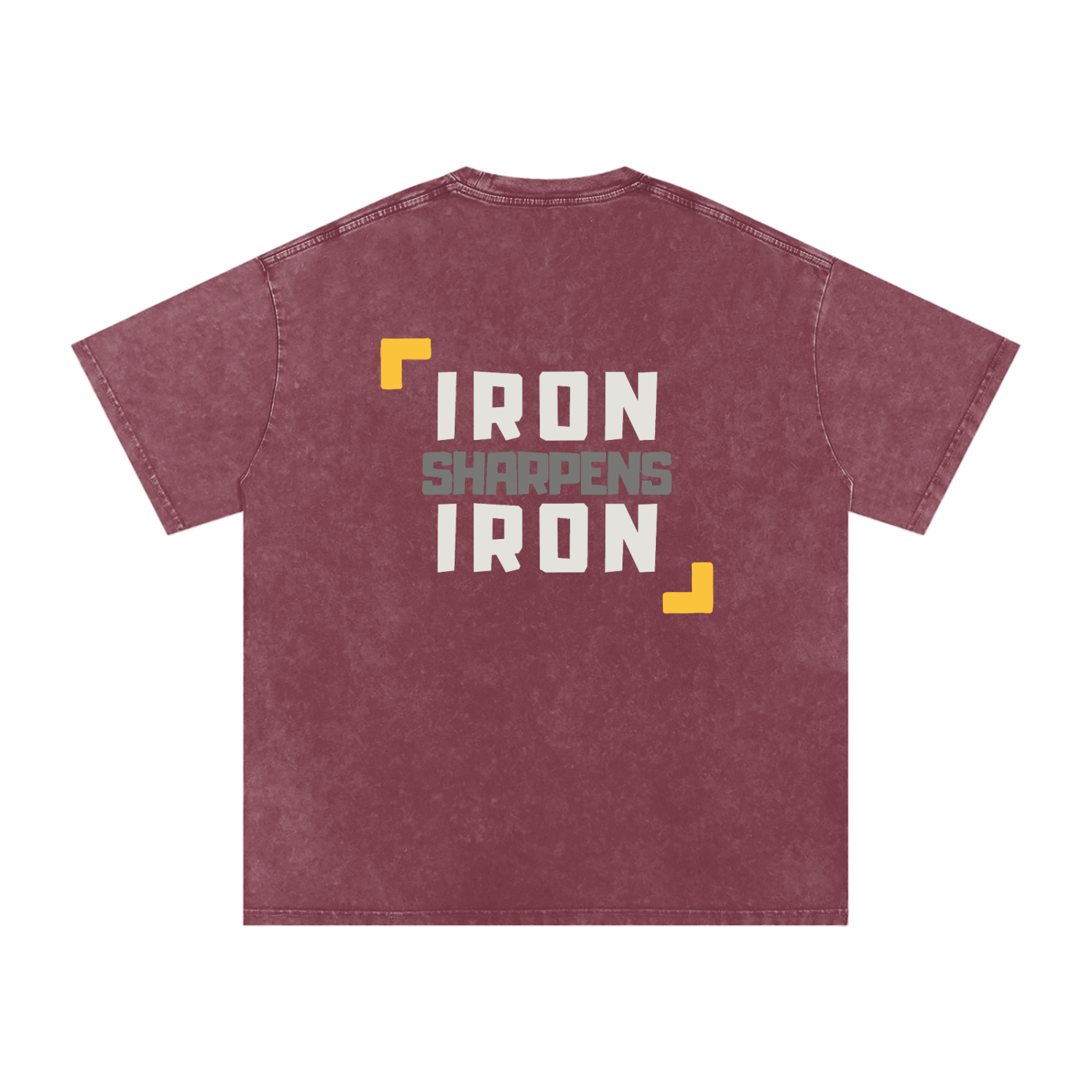 Proverbs 27:17 Snow Washed Cotton Pump Cover