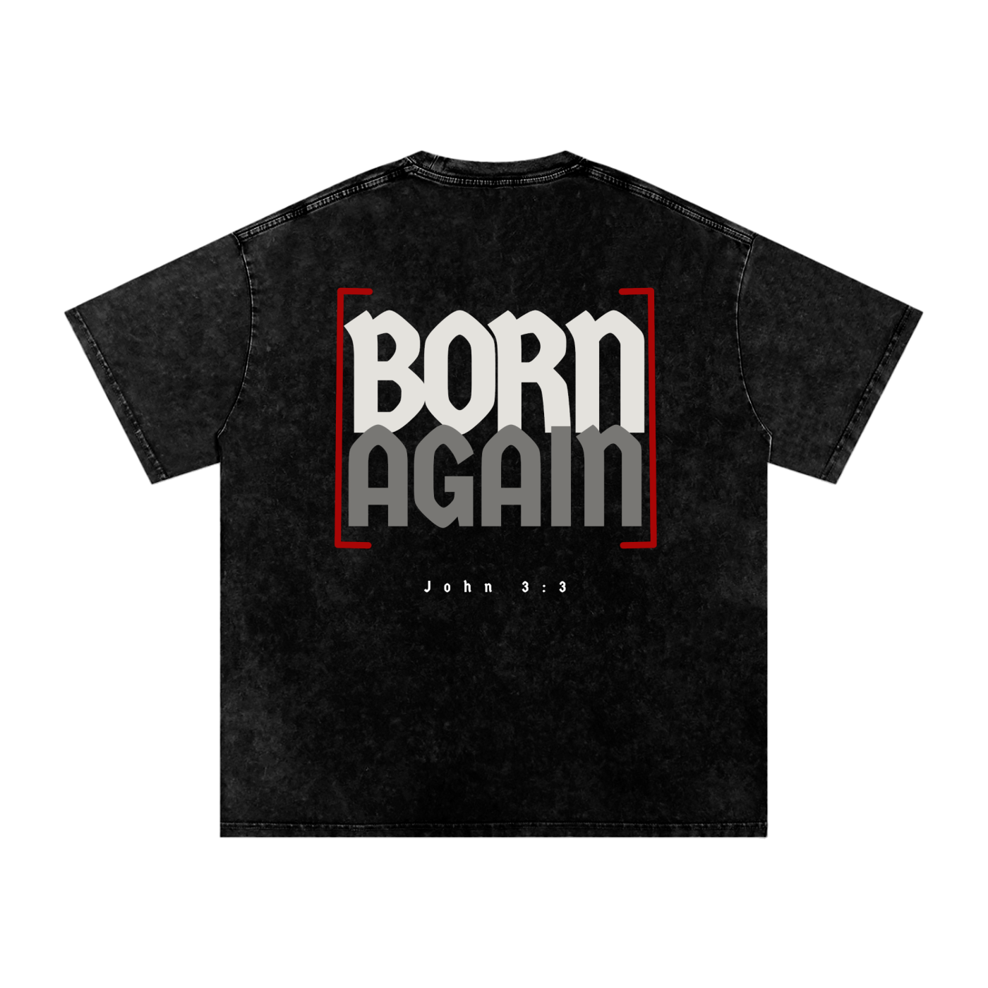 John 3:3 Snow Washed Pump Cover Tee