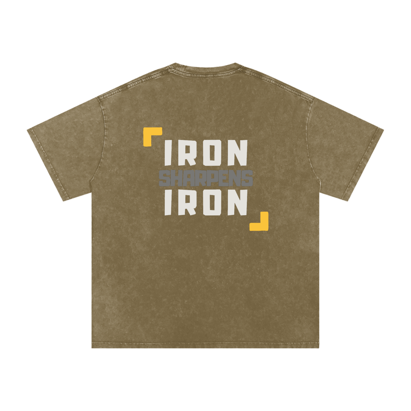 Proverbs 27:17 Snow Washed Cotton Pump Cover