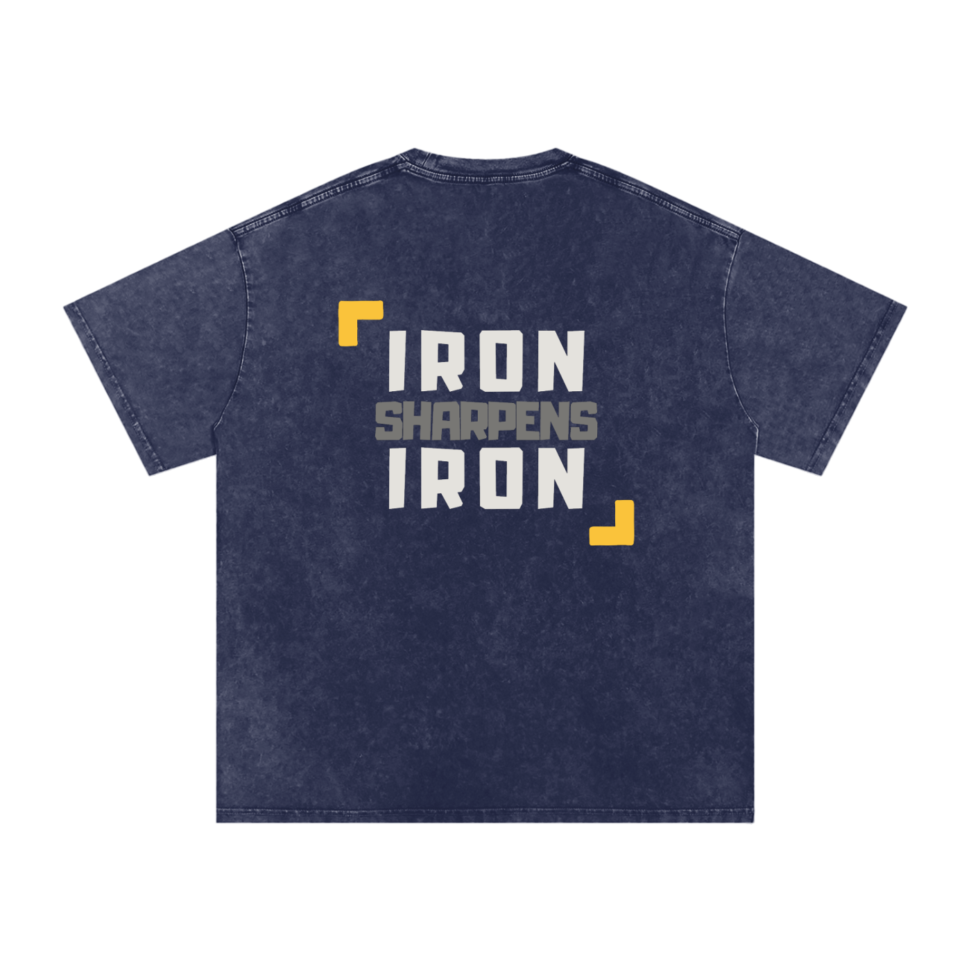 Proverbs 27:17 Snow Washed Cotton Pump Cover