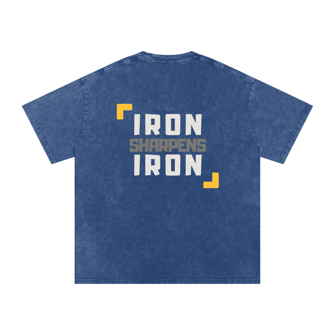 Proverbs 27:17 Snow Washed Cotton Pump Cover