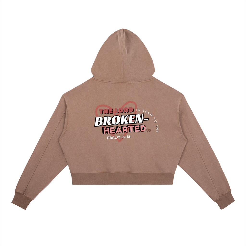 Psalm 34:18 Vintage Washed Hoodie