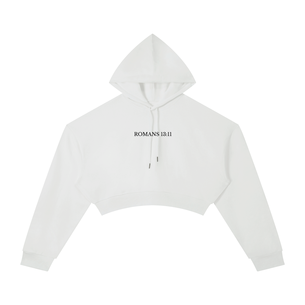 Romans 13:11 Cropped Hoodie