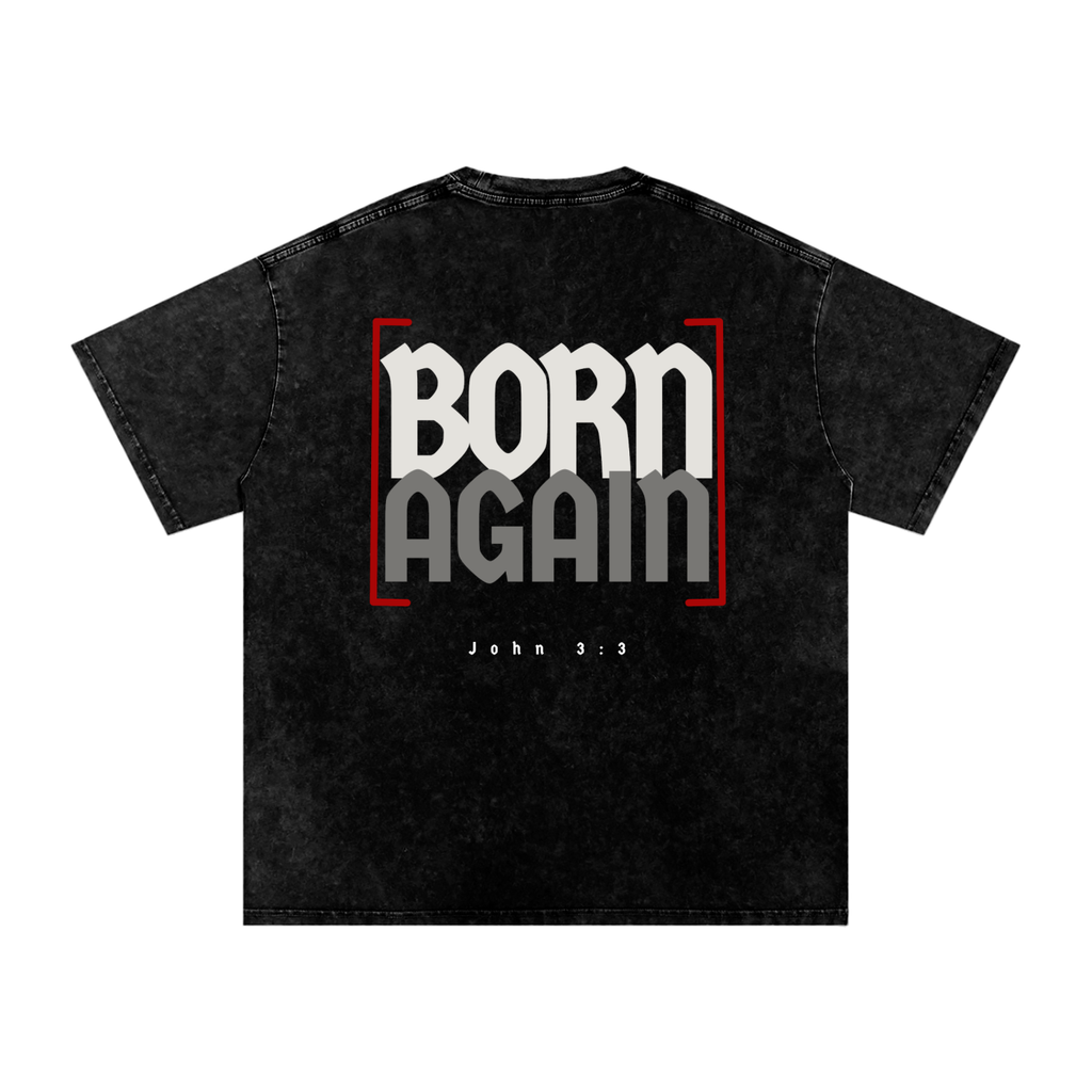 John 3:3 Snow Washed Pump Cover Tee