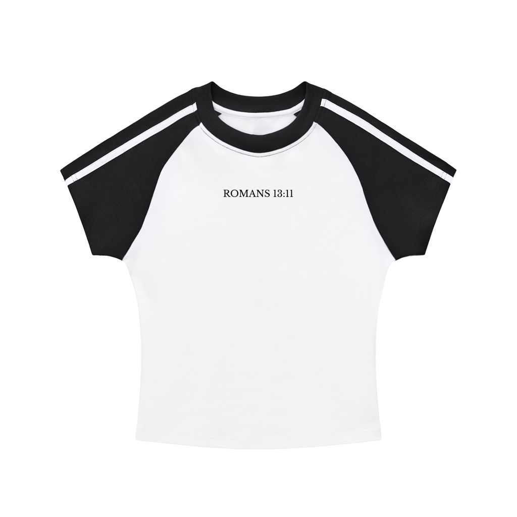 Romans 13:11 Contrast Stripes Tee