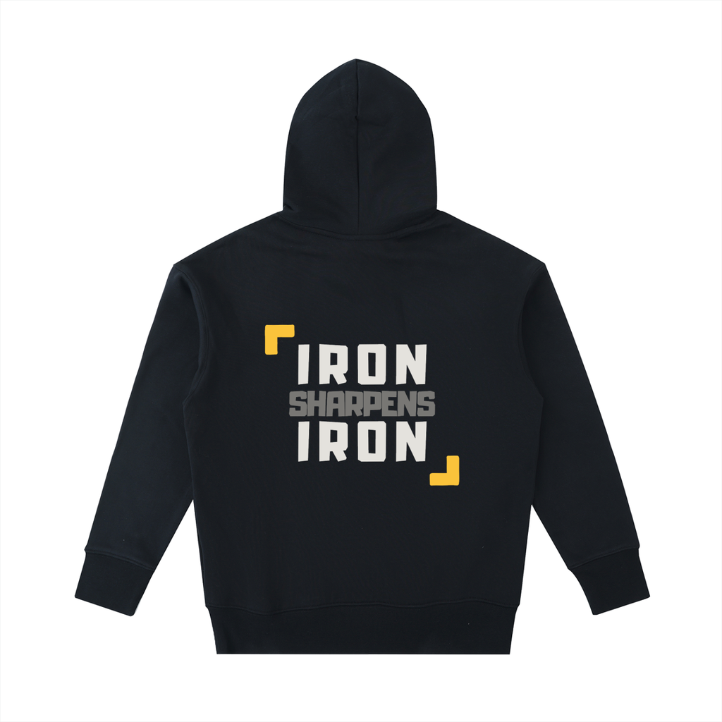 Proverbs 27:17 Heavyweight Gym Hoodie