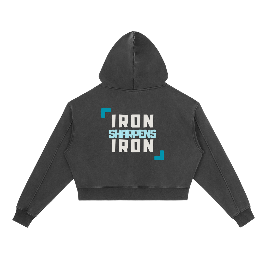 Proverbs 27:17 Vintage Washed Hoodie
