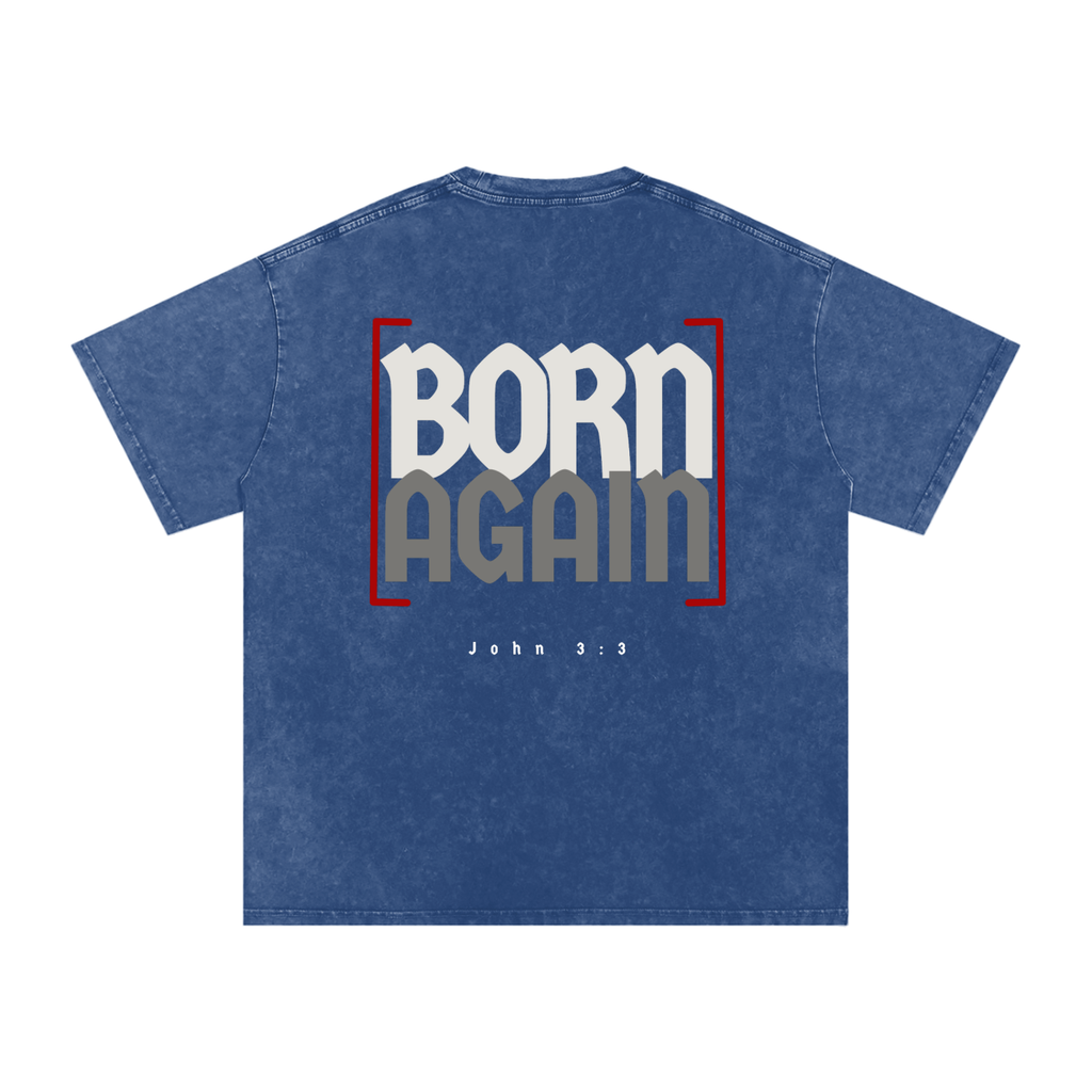 John 3:3 Snow Washed Pump Cover Tee