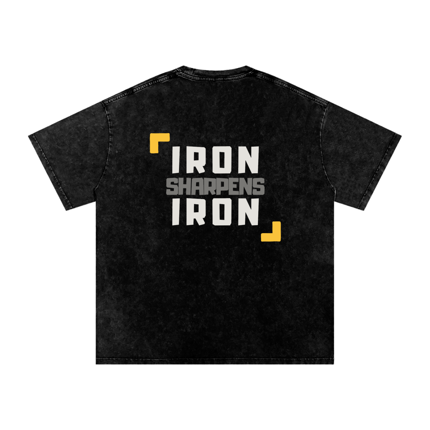 Proverbs 27:17 Snow Washed Cotton Pump Cover