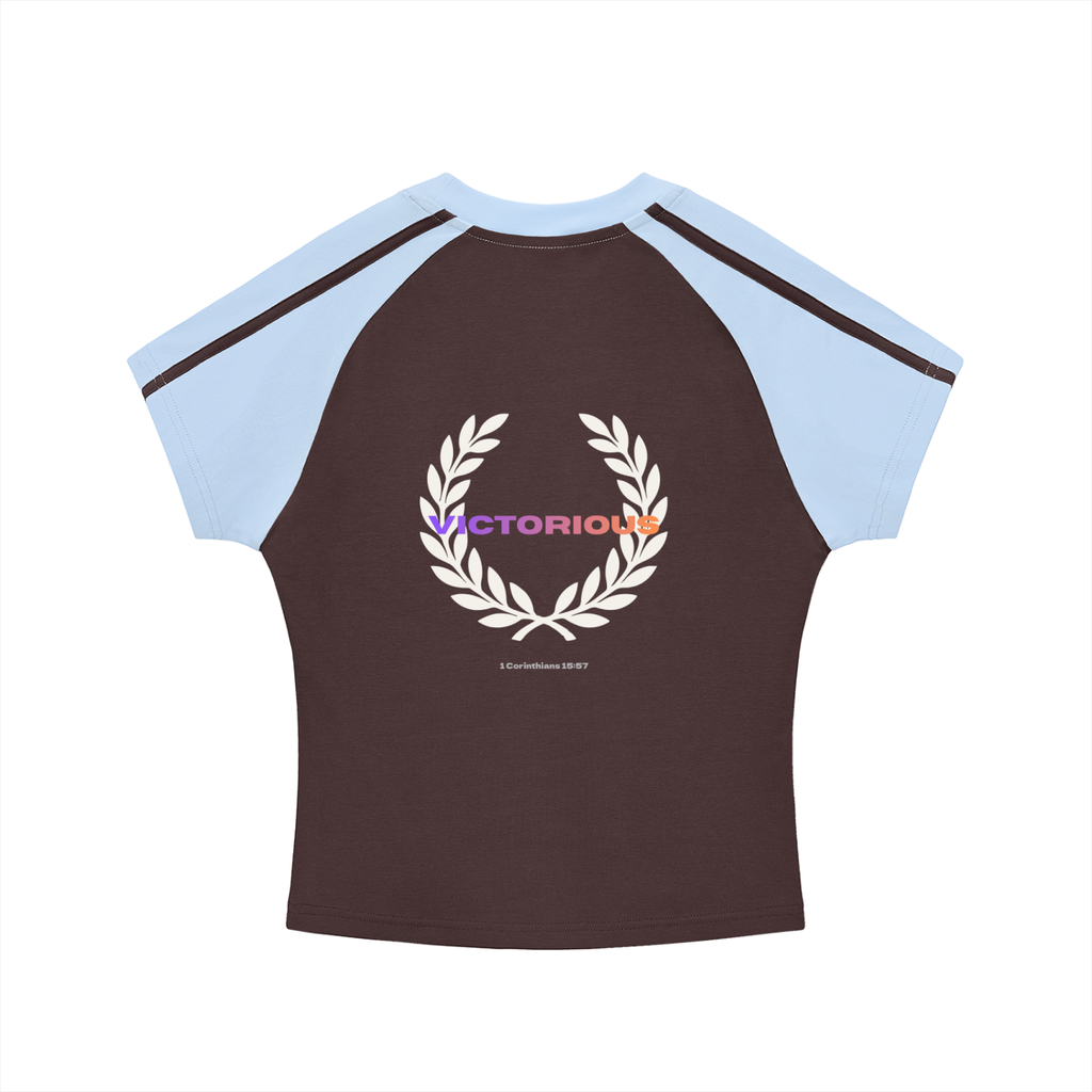 1 Cor. 15:57 Contrast Stripes Tee