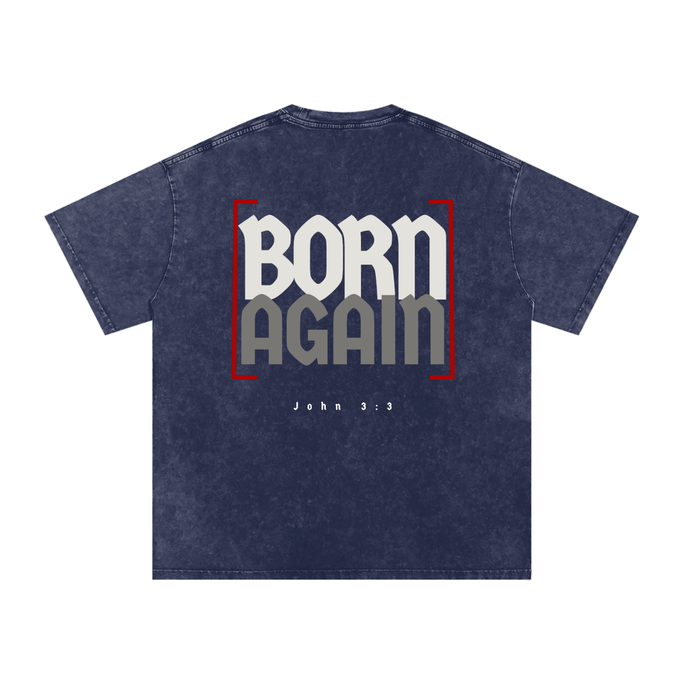 John 3:3 Snow Washed Pump Cover Tee