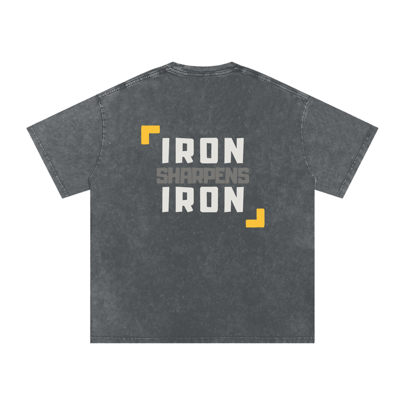 Proverbs 27:17 Snow Washed Cotton Pump Cover