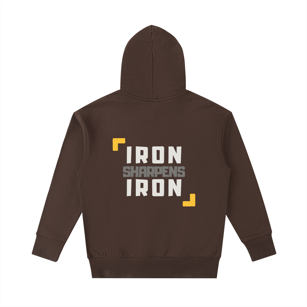 Proverbs 27:17 Heavyweight Gym Hoodie