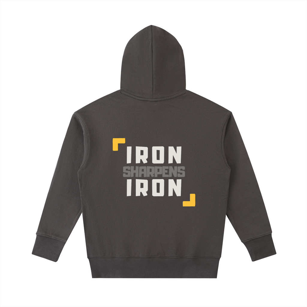 Proverbs 27:17 Heavyweight Gym Hoodie