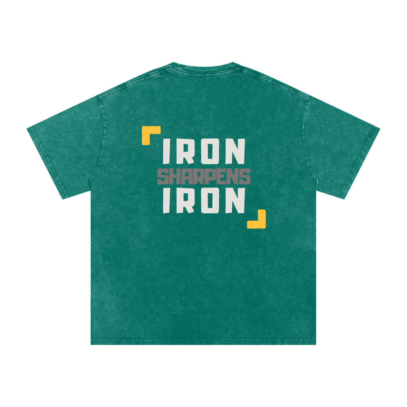 Proverbs 27:17 Snow Washed Cotton Pump Cover