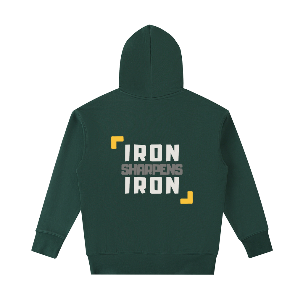 Proverbs 27:17 Heavyweight Gym Hoodie